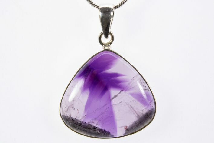 Trapiche Amethyst Pendant (Necklace) - Sterling Silver #303145